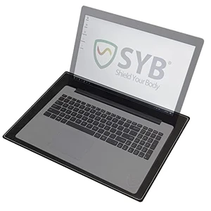 Shield Your Body - Laptop Lap Pad with SaferBody, Anti Radiation Shield & Heat Shield Pad, EMF Blocker Laptop Pad for Up to 17in.Wide Device (15.9 x 12 inches), Jet Black PU Leather Color Shield Your Body - Laptop Lap Pad with SaferBody, Anti Radiation Shield & Heat Shield Pad, EMF Blocker Laptop Pad for Up to 17in.Wide Device (15.9 x 12 inches), Jet Black PU Leather Color