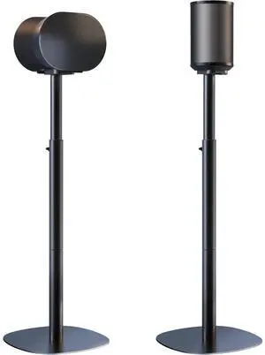 Speaker Stands for Sonos Era 100 SL, Era 100 & Era 300 - Height Adjustable Floor Stands 29.1''39'', Dual-Mount Base Design, Concealed Cable Management, 11 lbs Max Load, Pack of 2, Black Speaker Stands for Sonos Era 100 SL, Era 100 & Era 300 - Height Adjustable Floor Stands 29.1''39'', Dual-Mount Base Design, Concealed Cable Management, 11 lbs Max Load, Pack of 2, Black