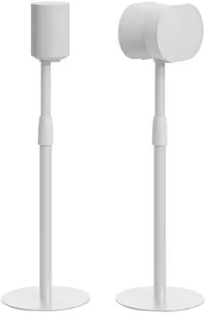 Speaker Stands Pair Compatible with Sonos Era 100 and Era 300, Height-Adjustable from 26.9"-42", Cable Management, 11lbs Capacity, White, 2 Pack(1 Pair) Speaker Stands Pair Compatible with Sonos Era 100 and Era 300, Height-Adjustable from 26.9"-42", Cable Management, 11lbs Capacity, White, 2 Pack(1 Pair)