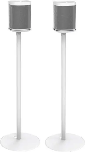 Fixed Height Floor Stands Compatible with Sonos One, SL, and Play:1 Speaker | 2 Pack | YN-ONE Pair (White) Fixed Height Floor Stands Compatible with Sonos One, SL, and Play:1 Speaker | 2 Pack | YN-ONE Pair (White)