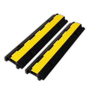 2 Pack Rubber Cable Ramp Hose Cable Protector Ramp 1 Channel 22000Lbs Load Capacity Traffic Speed Bump Wires Power Lines Extension Cord Cover for Indoor Outdoor 2 Pack Rubber Cable Ramp Hose Cable Protector Ramp 1 Channel 22000Lbs Load Capacity Traffic Speed Bump Wires Power Lines Extension Cord Cover for Indoor Outdoor
