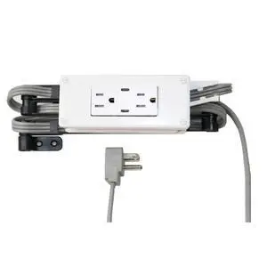 (2) PD30W USB-C (2) 15 Amp Compact Drawer Docking Station Outlet Plugs (2) PD30W USB-C (2) 15 Amp Compact Drawer Docking Station Outlet Plugs