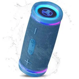 HD77 Waterproof Bluetooth Speaker, 30W Loud 360° Sound, Deep Bass, IPX7, TWS Pairing, RGB Lights, 20H Battery, Portable Wireless Speaker for Outdoor, Beach, Camping, Party, Travel HD77 Waterproof Bluetooth Speaker, 30W Loud 360° Sound, Deep Bass, IPX7, TWS Pairing, RGB Lights, 20H Battery, Portable Wireless Speaker for Outdoor, Beach, Camping, Party, Travel