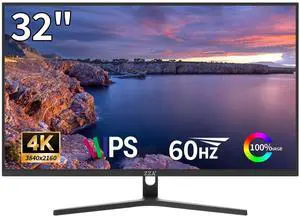 Computer Monitor 32 Inch Gaming Monitor 4K UHD (3840×2160p) Ultra-Clear IPS Screen, 100% sRGB, HDR10, 178° Viewing Angle, Display Port/HDMI, Compatible with Wall mounting 75 * 75MM Computer Monitor 32 Inch Gaming Monitor 4K UHD (3840×2160p) Ultra-Clear IPS Screen, 100% sRGB, HDR10, 178° Viewing Angle, Display Port/HDMI, Compatible with Wall mounting 75 * 75MM
