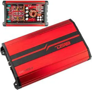 SXE-1200.4/RD Car Amplifier Stereo Full-Range Class A/B 4-Channel 60x4 RMS @4 OHM 1200 Watts - Powerful and Compact Amp for Speakers in Car Audio System SXE-1200.4/RD Car Amplifier Stereo Full-Range Class A/B 4-Channel 60x4 RMS @4 OHM 1200 Watts - Powerful and Compact Amp for Speakers in Car Audio System