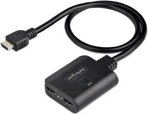 2-Port HDMI Splitter, 4K 60Hz HDMI 2.0 Video, 4K HDMI Splitter 1 In 2 Out, 1x2 HDMI Display/Output Splitter, HDR/HDCP 2-Port HDMI Splitter, 4K 60Hz HDMI 2.0 Video, 4K HDMI Splitter 1 In 2 Out, 1x2 HDMI Display/Output Splitter, HDR/HDCP