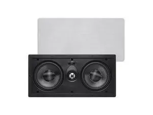 2-Way Carbon Fiber In-Wall Center Channel Speaker - Dual 5.25 Inch (Single) Easy Install For Home Theater - Alpha Series,Off-White 2-Way Carbon Fiber In-Wall Center Channel Speaker - Dual 5.25 Inch (Single) Easy Install For Home Theater - Alpha Series,Off-White