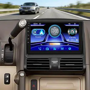 Car Radio Stereo for Honda CRV 2002 2003 2004 2005 2006, Support Wireless Carplay/Android Auto/Mirrorlink, 9 Inch QLED Touchscreen with Bluetooth,FM Radio Car Radio Stereo for Honda CRV 2002 2003 2004 2005 2006, Support Wireless Carplay/Android Auto/Mirrorlink, 9 Inch QLED Touchscreen with Bluetooth,FM Radio