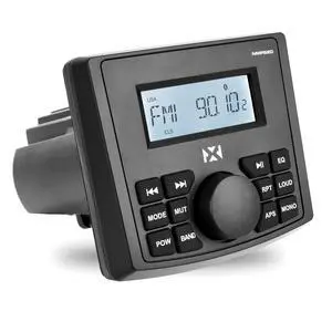NMPS20 Gauge Style Marine Stereo with Bluetooth and a Digital LED Backlit LCD Display - Perfect for Boats, UTVs, & ATVs NMPS20 Gauge Style Marine Stereo with Bluetooth and a Digital LED Backlit LCD Display - Perfect for Boats, UTVs, & ATVs