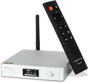 Topping D50 III DAC Preamplifier - LDAC Bluetooth 5.1 Dual ES9039Q2M D/A Chips Supports DSD512 PCM768kHz,PEQ Adjustment and Remote Control (Silver) Topping D50 III DAC Preamplifier - LDAC Bluetooth 5.1 Dual ES9039Q2M D/A Chips Supports DSD512 PCM768kHz,PEQ Adjustment and Remote Control (Silver)