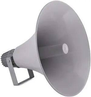 Indoor Outdoor PA Horn Speaker - 19.5" 100W Power Compact Loud Sound Megaphone w/ 400Hz-5KHz Frequency, 16 Ohm, 100V/70V Transformer, Mounting Bracket - 100V/70V Audio System - Home PHSP20 Indoor Outdoor PA Horn Speaker - 19.5" 100W Power Compact Loud Sound Megaphone w/ 400Hz-5KHz Frequency, 16 Ohm, 100V/70V Transformer, Mounting Bracket - 100V/70V Audio System - Home PHSP20