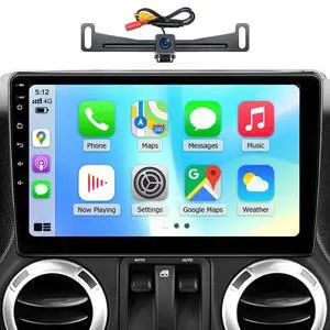Car Radio for Jeep Wrangler JK 2007-2018 Compass Grand Cherokee Dodge Ram 1500 Upgrade Stereo with Wireless CarPlay Android Auto Backup Camera Car Radio for Jeep Wrangler JK 2007-2018 Compass Grand Cherokee Dodge Ram 1500 Upgrade Stereo with Wireless CarPlay Android Auto Backup Camera