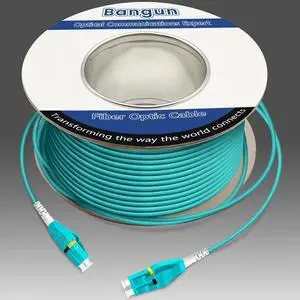 61 Meters Uniboot OM3 Fiber LC to LC Fiber Optic Cable, 10GB Multimode Fiber Patch Cable Duplex 50/125, 200 feet, LSZH Aqua 61 Meters Uniboot OM3 Fiber LC to LC Fiber Optic Cable, 10GB Multimode Fiber Patch Cable Duplex 50/125, 200 feet, LSZH Aqua