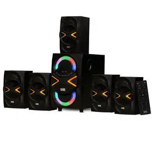 5.1 Speaker System 5.1-Channel with LED lights and Bluetooth Home Theater Speaker System, Black (AA5210) 5.1 Speaker System 5.1-Channel with LED lights and Bluetooth Home Theater Speaker System, Black (AA5210)