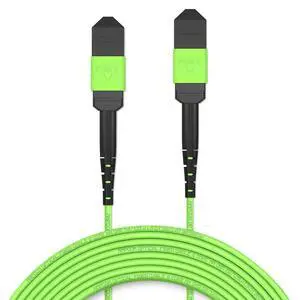 MPO to MPO Trunk Cable 50/125m Multimode OM5 (12 Fiber, MPO to MPO Female, Type B, LSZH/Riser, UPC, Lime Green) 10m (32ft) MPO to MPO Trunk Cable 50/125m Multimode OM5 (12 Fiber, MPO to MPO Female, Type B, LSZH/Riser, UPC, Lime Green) 10m (32ft)