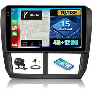 4G+128G for Subaru Forester Impreza WRX Impreza WRX 2008-2012 Android 15 Car Stereo Radio with Wireless CarPlay Android Auto, 91280 * 720P IPS Touchscreen, Bluetooth5.0, GPS, WiFi, AHD Rear Camera 4G+128G for Subaru Forester Impreza WRX Impreza WRX 2008-2012 Android 15 Car Stereo Radio with Wireless CarPlay Android Auto, 91280 * 720P IPS Touchscreen, Bluetooth5.0, GPS, WiFi, AHD Rear Camera