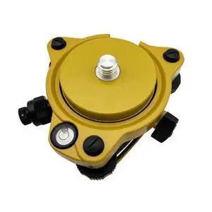 New Yellow Tribrach with Optical Plummet & Carrier Fixed Adapter, Optical Plummet Adapter with 5/8x11 Thread Mount for GPS New Yellow Tribrach with Optical Plummet & Carrier Fixed Adapter, Optical Plummet Adapter with 5/8x11 Thread Mount for GPS