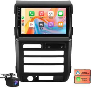 4Core 64GB Car Stereo for Ford F150 2009 2010 2011 2012, 9" Touchscreen F150 Radio Upgrade with Wireless Carplay Android Auto GPS Navigation Backup Camera - (Auto AC Only) 4Core 64GB Car Stereo for Ford F150 2009 2010 2011 2012, 9" Touchscreen F150 Radio Upgrade with Wireless Carplay Android Auto GPS Navigation Backup Camera - (Auto AC Only)