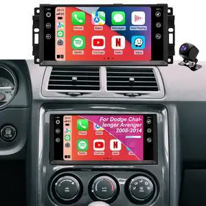 5GWiFi Radio for Dodge Challenger Avenger 2008-2014, Liberty 2008-2012, Chrysler 200 2011-2014, Jeep Compass Patriot 2009-2016, 7'' Touchscreen Car Stereo Carplay Android Auto Camera Bluetooth GPS FM 5GWiFi Radio for Dodge Challenger Avenger 2008-2014, Liberty 2008-2012, Chrysler 200 2011-2014, Jeep Compass Patriot 2009-2016, 7'' Touchscreen Car Stereo Carplay Android Auto Camera Bluetooth GPS FM