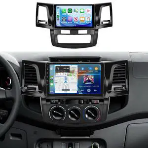 Android 15 4G+64G Radio for Toyota HILUX 2005-2014 Car Stereo with Wireless Carplay Android Auto,5Ghz WiFi,5.0 Bluetooth 32EQ,9inch IPS Touch Screen,FM/RDS GPS IP69K AHD Backup Camera Android 15 4G+64G Radio for Toyota HILUX 2005-2014 Car Stereo with Wireless Carplay Android Auto,5Ghz WiFi,5.0 Bluetooth 32EQ,9inch IPS Touch Screen,FM/RDS GPS IP69K AHD Backup Camera