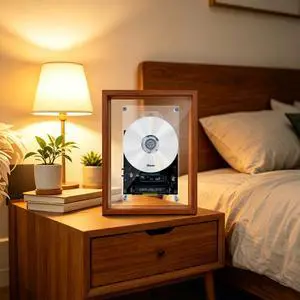 Retro Music Photo Frame CD Player, Professional-Grade CD Laser Head, Dual Wall-Mount/Desktop, Digital Display & Remote, Requires External Speakers, Festival Gift (CD Not Included) Retro Music Photo Frame CD Player, Professional-Grade CD Laser Head, Dual Wall-Mount/Desktop, Digital Display & Remote, Requires External Speakers, Festival Gift (CD Not Included)