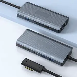 New MS Surface Dock, 11-in-1 Surface Docking Station 4K@60HZ HDMI, Surface Travel Hub for Surface Pro 11/10/9/8/X/7/6/5/4/3, Surface Laptop 6/5/4/3/2/1, Laptop Go 3/2/1, Surface Book New MS Surface Dock, 11-in-1 Surface Docking Station 4K@60HZ HDMI, Surface Travel Hub for Surface Pro 11/10/9/8/X/7/6/5/4/3, Surface Laptop 6/5/4/3/2/1, Laptop Go 3/2/1, Surface Book