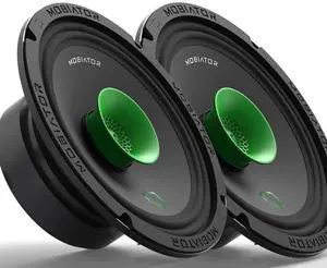 MB-M65T 6.5" 2-Way Pro Audio Midrange Coaxial Speakers, 360W Max, 4-Ohm, 1.5" Voice Coil, with Built-in Bullet Tweeters, Easy to Install in Cars/Trucks/Doors (Pair) MB-M65T 6.5" 2-Way Pro Audio Midrange Coaxial Speakers, 360W Max, 4-Ohm, 1.5" Voice Coil, with Built-in Bullet Tweeters, Easy to Install in Cars/Trucks/Doors (Pair)