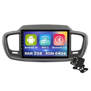10.1 Inch IPS Touchscreen Android 14 Car Stereo for Kia Sorento 3 2015-2020 with Wireless CarPlay & Android Auto 2+64GB Car Radio, Support WiFi 6, Bluetooth,5.4, Backup Camera, SWC 10.1 Inch IPS Touchscreen Android 14 Car Stereo for Kia Sorento 3 2015-2020 with Wireless CarPlay & Android Auto 2+64GB Car Radio, Support WiFi 6, Bluetooth,5.4, Backup Camera, SWC
