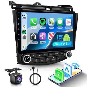2+64G for Honda Accord 7th 2003 2004 2005 2006 2007 Wireless Carplay/Android Auto,Android Car Radio Stereo 10.1 Inch Touch Screen GPS Navi WiFi Bluetooth FM/RDS Mirror Link SWC Backup Camera 2+64G for Honda Accord 7th 2003 2004 2005 2006 2007 Wireless Carplay/Android Auto,Android Car Radio Stereo 10.1 Inch Touch Screen GPS Navi WiFi Bluetooth FM/RDS Mirror Link SWC Backup Camera