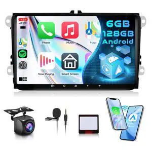 8 Core 6+128G Android Car Stereo for VW Passat Jetta Tiguan Golf MK5 MK6 T5 EOS Polo Wireless Carplay Android Auto, 9'' Touchscreen Radio with Bluetooth GPS Mirror Link WiFi FM EQ Backup Camera SWC 8 Core 6+128G Android Car Stereo for VW Passat Jetta Tiguan Golf MK5 MK6 T5 EOS Polo Wireless Carplay Android Auto, 9'' Touchscreen Radio with Bluetooth GPS Mirror Link WiFi FM EQ Backup Camera SWC