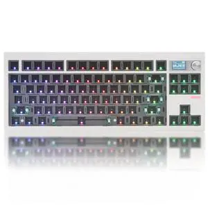 GMK87 TKL Mechanical Keyboard Kit Tri-Mode for 3/5pin Switches,85 Keys+Rotary Knob+TFT-LCD Screen Hotswap PCB Gasket Mounted,VIA Programmable DIY Keyboard Kit (White) GMK87 TKL Mechanical Keyboard Kit Tri-Mode for 3/5pin Switches,85 Keys+Rotary Knob+TFT-LCD Screen Hotswap PCB Gasket Mounted,VIA Programmable DIY Keyboard Kit (White)