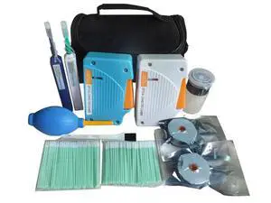 Fiber Optic Connector Cleaning Kit with 1.25mm / 2.5mm Cleaner Pens & Cassette and Replacement Tapes for FC SC ST LC MU Connectors Fiber Optic Connector Cleaning Kit with 1.25mm / 2.5mm Cleaner Pens & Cassette and Replacement Tapes for FC SC ST LC MU Connectors