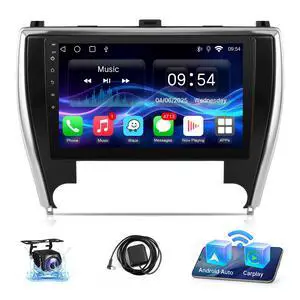 CarPlay for Toyota Camry 2015 2016 2017 with Carplay Android Auto, 10.1'' Touchscreen for Honda Civic GPS Navigation/Bluetooth/WiFi/Rear Camera/FM/Mirrorlink/Split Screen/SWC 2+32G CarPlay for Toyota Camry 2015 2016 2017 with Carplay Android Auto, 10.1'' Touchscreen for Honda Civic GPS Navigation/Bluetooth/WiFi/Rear Camera/FM/Mirrorlink/Split Screen/SWC 2+32G