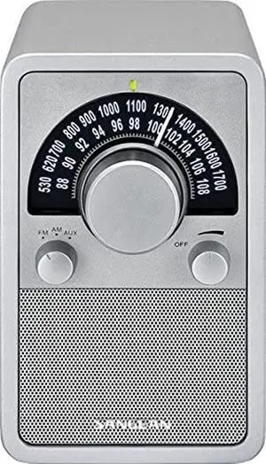 WR-15SR AM/FM Table Top Wooden Radio Silver WR-15SR AM/FM Table Top Wooden Radio Silver