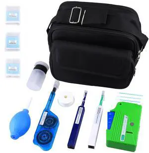 FTTH Fiber Optic Cleaning Kit with Fiber Cleaning Cassette for FC SC ST LC MU MPO Connectors 1.25mm/2.5mm Fiber Cleaner Pen Cleaning Swabs Wipes Optical Fiber Cleaner Tool FTTH Fiber Optic Cleaning Kit with Fiber Cleaning Cassette for FC SC ST LC MU MPO Connectors 1.25mm/2.5mm Fiber Cleaner Pen Cleaning Swabs Wipes Optical Fiber Cleaner Tool
