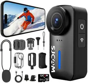 C110+ 4K Mini Body Camera with 6-Axis Gyro Stabilization,170° Wide Angle Magnetic POV Camera,30M Waterproof,64GB Card, Hands-Free Recording for Helmet, Motorcycle & Vlogging C110+ 4K Mini Body Camera with 6-Axis Gyro Stabilization,170° Wide Angle Magnetic POV Camera,30M Waterproof,64GB Card, Hands-Free Recording for Helmet, Motorcycle & Vlogging