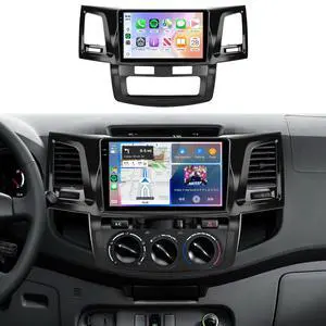 5Ghz WiFi Car Stereo Radio for Toyota HILUX 2005-2014 Support Wireless Carplay Android Auto 9'' HD 1080P Touchscreen with Android 15 GPS Navigation EQ AHD Backup Camera FM/RDS Radio SWC 2G+64G 5Ghz WiFi Car Stereo Radio for Toyota HILUX 2005-2014 Support Wireless Carplay Android Auto 9'' HD 1080P Touchscreen with Android 15 GPS Navigation EQ AHD Backup Camera FM/RDS Radio SWC 2G+64G