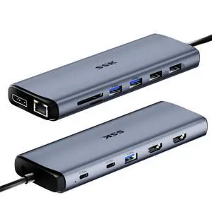 8K USB C Dock for Thunderbolt Laptop, MacBook Docking Station 3 Monitors,10Gbps USB C Hub Dual HDMI, Displayport, Ethernet,100W PD, Mic/Audio, USB C&A 3.2 Gen 2 Port for iPhone 15/Mac/Lenovo 8K USB C Dock for Thunderbolt Laptop, MacBook Docking Station 3 Monitors,10Gbps USB C Hub Dual HDMI, Displayport, Ethernet,100W PD, Mic/Audio, USB C&A 3.2 Gen 2 Port for iPhone 15/Mac/Lenovo