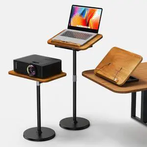 2 in 1 Dual-use Laptop Floor Stand & Laptop Stand for Desk, Solid Wood Portable Small Standing Desk with Adjustable Height from 16.5" to 51", Tall Portable Table for Office, Home, Study, Entertainment 2 in 1 Dual-use Laptop Floor Stand & Laptop Stand for Desk, Solid Wood Portable Small Standing Desk with Adjustable Height from 16.5" to 51", Tall Portable Table for Office, Home, Study, Entertainment