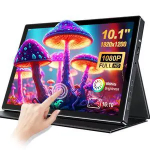 10.1 Portable Touchscreen Monitor,HDMI USB-C for Travel Mac (dark black) | 1920×1200,IPS 16:10,100% sRGB,1500:1,10-Point Touch,Speaker,VESA,Magnetic Case,400 nits 10.1 Portable Touchscreen Monitor,HDMI USB-C for Travel Mac (dark black) | 1920×1200,IPS 16:10,100% sRGB,1500:1,10-Point Touch,Speaker,VESA,Magnetic Case,400 nits