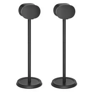 Heavy-Duty Speaker Stand for Sonos Era 300 Stand Pair with Cable Management - Floor Speaker Stands for Sonos Era 300 Speaker Stand Black for Secure and Easy Mounting Heavy-Duty Speaker Stand for Sonos Era 300 Stand Pair with Cable Management - Floor Speaker Stands for Sonos Era 300 Speaker Stand Black for Secure and Easy Mounting