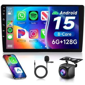 6G+128G 8-Core Android Car Stereo Double Din 10.1 inch Wireless Carplay IPS Touchscreen Car Radio Android Auto Screen with GPS Navi Bluetooth DSP, Mirror Link, WiFi, FM RDS, Backup Camera SWC 6G+128G 8-Core Android Car Stereo Double Din 10.1 inch Wireless Carplay IPS Touchscreen Car Radio Android Auto Screen with GPS Navi Bluetooth DSP, Mirror Link, WiFi, FM RDS, Backup Camera SWC
