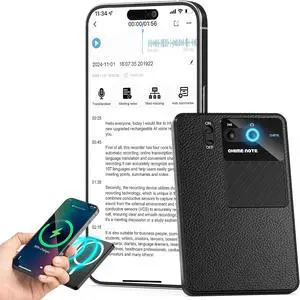 Bantropolis AI Voice Recorder 64GB with Transcription & Summarization, 107 Languages, 3000mAh Magnetic Rechargeable Battery, for Meetings, Lectures & Interviews Leather Edition Bantropolis AI Voice Recorder 64GB with Transcription & Summarization, 107 Languages, 3000mAh Magnetic Rechargeable Battery, for Meetings, Lectures & Interviews Leather Edition