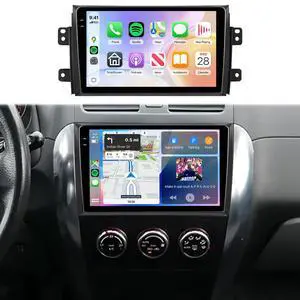 5Ghz WiFi Car Stereo Radio for Suzuki SX4 2006-2013 Support Wireless Carplay Android Auto 9'' HD 1080P Touchscreen with Android 15 GPS Navigation EQ AHD Backup Camera FM/RDS Radio SWC 2G+64G 5Ghz WiFi Car Stereo Radio for Suzuki SX4 2006-2013 Support Wireless Carplay Android Auto 9'' HD 1080P Touchscreen with Android 15 GPS Navigation EQ AHD Backup Camera FM/RDS Radio SWC 2G+64G
