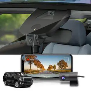 Front 4K+Rear 1080P Dash Cam for 2021-2024 GMC Yukon Denali AT4 XL SLE SLT (HD2-4925, with Auto-Dimming), OEM Style, Dual HD Video, Loop Recording, WiFi&APP, G-Sensor, Easy to Use, 128GB Card Front 4K+Rear 1080P Dash Cam for 2021-2024 GMC Yukon Denali AT4 XL SLE SLT (HD2-4925, with Auto-Dimming), OEM Style, Dual HD Video, Loop Recording, WiFi&APP, G-Sensor, Easy to Use, 128GB Card