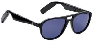 Lucyd Commander Smart Sunglasses for Men & Women - Wireless Smart Glasses with Open Ear Speakers and Microphone, Polarized UV400 Lenses - Black, Navy Blue (Standard) Lucyd Commander Smart Sunglasses for Men & Women - Wireless Smart Glasses with Open Ear Speakers and Microphone, Polarized UV400 Lenses - Black, Navy Blue (Standard)