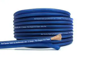 Kord Speaker Cable 12 Gauge Oxygen Free Copper Speaker Wire -100 Feet Blue Kord Speaker Cable 12 Gauge Oxygen Free Copper Speaker Wire -100 Feet Blue