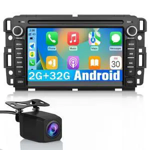 Car Radio for Chevrolet Chevy Silverado GMC Sierra Yukon 2007-2013 Android 13 GPS Navigation 2GB+32GB with 7 inch Touch Screen CarPlay Android Auto Bluetooth SWC Backup Camera Car Radio for Chevrolet Chevy Silverado GMC Sierra Yukon 2007-2013 Android 13 GPS Navigation 2GB+32GB with 7 inch Touch Screen CarPlay Android Auto Bluetooth SWC Backup Camera