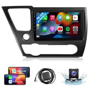 2+32G Car Radio for Honda Civic 2013 2014 2015 2016 2017 Stereo Upgrade with Wireless CarPlay Android Auto, 9'' Touchscreen in-Dash GPS Navigation Bluetooth WiFi SWC MirrorLink Backup Camera 2+32G Car Radio for Honda Civic 2013 2014 2015 2016 2017 Stereo Upgrade with Wireless CarPlay Android Auto, 9'' Touchscreen in-Dash GPS Navigation Bluetooth WiFi SWC MirrorLink Backup Camera