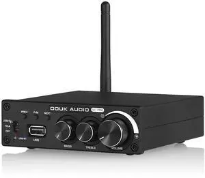 M1 PRO 320W Bluetooth Power Amplifier, 2 Channel Audio Amp, Wireless Receiver, for Home Stereo Speakers/Active Subwoofer, with Treble & Bass Control/U-Disk Music Player M1 PRO 320W Bluetooth Power Amplifier, 2 Channel Audio Amp, Wireless Receiver, for Home Stereo Speakers/Active Subwoofer, with Treble & Bass Control/U-Disk Music Player